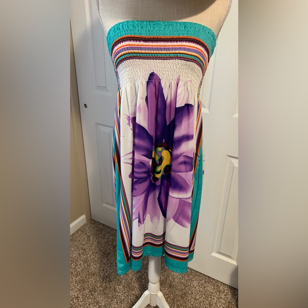 Strapless summer dress